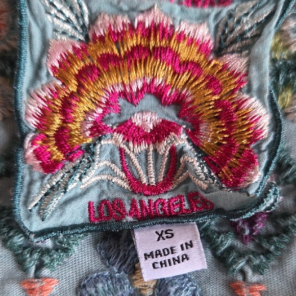 Johnny Was Embroidered Multicolor Blouse - Picture 5 of 7